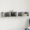 ILLUCIONE Lagerschrank Wandmontage, Wandschrank Betongrau 99x18x16,5 cm Holzwerkstoff Hängeschrank Wohnzimmer Badezimmerschrank Küchen Hängeschrank für Badezimmer Wohnzimmer Küchen