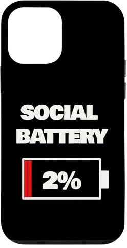 Coque pour iPhone 12 mini Batterie sociale 2 %