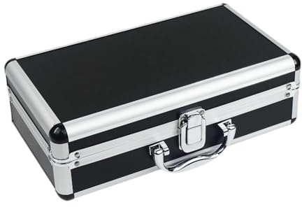 MagiDeal Valigetta portautensili in lega di alluminio, custodia portautensili multifunzionale professionale, custodia portautensili portatile, 30cmx17cmx9.5cm