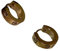 Wide Nail Plain Earrings Premium Sense Simple Versatile Earrings Rose Gold Women/Men, Titanium, No Gemstone