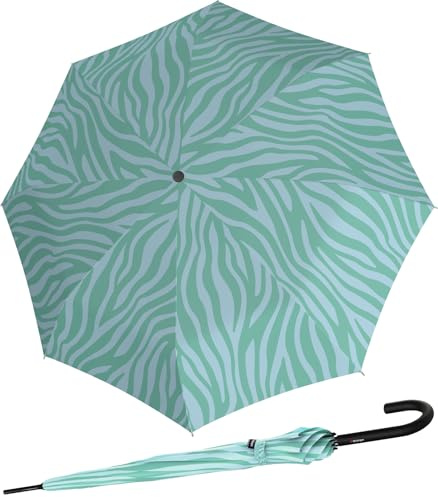 Knirps Damen Stockschirm A.760 Automatik Zebra - Mint