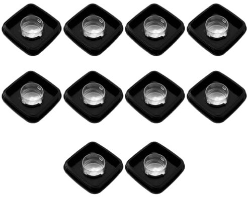 dissot 10X Tapa Cuadrada de Licuadora Y Tapa Central para Jarra de Licuadora Os-TER Compatible con Reemplazos de Tapa de Jarra Cuadrada de Licuadora 4903