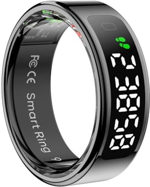 GETBSTOOP R11 Smart Ring with Display Screen and Touch Health & Fitness Monitor(Black 8)