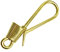 BUGUUYO Brass Key Chain Hook Pure Copper Winding Keyring Buckle Large Diameter Handmade Accessories for Home DIY Crafting Safe and Durable