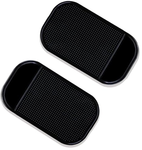 2 Stück Auto Armaturenbrett Anti Rutsch Matten,Antirutschmatte | Anti Rutsch Matte,Silikon-Fixiermatte,Waschbare Silikon Gel Auto Innenmatte zum Halten von Handy Schlüssel -140×80mm
