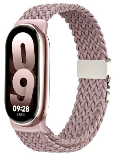 Sundara Xiaomi Nylon Uhrenarmband kompatibel mit Xiaomi Mi Band 10 9 8 Mit Fallschirmverschluss Unisex