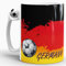 Deutschland-Tasse passend zur WM oder EM mit Fussball - Fussball-Tasse/Länderfarbe/Weltmeisterschaft/Flagge/Fahne/Cup/Mug/Qualität Made in Germany
