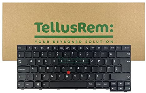 TellusRem replacement UK non-backlit keyboard for Lenovo Thinkpad E470 E470c E475
