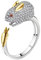 Helen de Lete S925 Sterling Silber Bunny Eat Karotte verstellbar