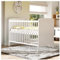Baby Delux Babybett 70x140 cm weiß Kinderbett umbaubar Juniorbett Natalie mit Matratze und Beißschienen