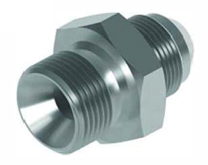 Flowfit Hydraulischer Adapter, BSP AG x JIC Male, 1/2 x 3/4 Hydraulik Fitting, Stahl Komponent