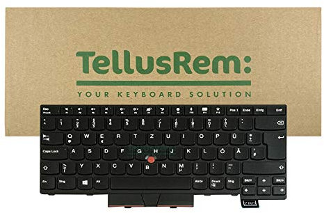TellusRem ersatztastatur Deutsche Nicht Hintergrundbeleuchtung für Lenovo Thinkpad T470 T480