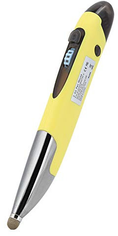 2.4G Wireless Mouse Pen, Mausstift mit Links/Rechts/Taste, Scrollrad, PC Capacitive Screen Handschrift Stylus Pen mit Adaptern für Tablet/Telefon für XP / 7/8/10(Gelb)