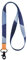HEZEN Coole Lanyards, Halsband-Schlüsselanhänger, Hals-Lanyards für Schlüssel, Brieftaschen und Ausweishalter (Gestreift Blau)