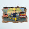 3D-Feuerwehrmann Sam Loch in Wandaufkleber Kunst Aufkleber Dekor Kinderzimmer Dekoration
