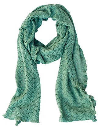 Invero, Merino Schal -Lilly, 100% Wolle (Jade hell)