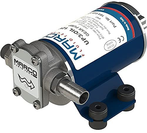Marco UP3/OIL Self-Priming Oil Pump with Bronze Gears 5.5 L/min 2 Bar 24 V Transfer Pump Boat Pump Diesel Pump Ship Pump Heating Oil Pump Supply Pump Yacht Pump