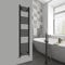 Warmehaus Modern Bathroom Heated Towel Rail Ladder Radiator 1600x400mm Straight for Bathroom Kitchen Black