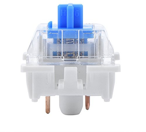 Interrupteur Pour Clavier,switch clavier,Cherry Mx,Cherry Mx Blue,Extracteur De Switch Clavier,Commutateur Bleu De Rempment,Commutateur Bleu Monté Sur Plaque De Commutateur De Clavier Mécanique De 10