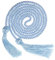 sourcing map Graduation Honor Cord 67 with Tassel Polyester Braided Honor Cord Graduation Ropes for Ceremonies Graduates, Sky Blue