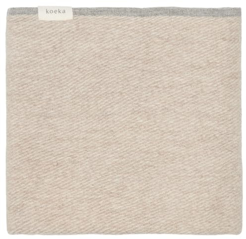 Koeka Babydecke - Baby Strickdecke - Für Kinderwagen Und Wiege - Ungefuttert - Toronto - Wollmischung - Ultra Weich - Beige - 75x100 cm
