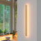 AOLED LED Wandlampe Innen Bambus Holz Wandleuchte 3000K Flurlampe Schlafzimmerlampe, Wohnzimmerlampe 31W 100CM Wandbeleuchtung für Balkon Treppenhaus Wohnzimmer Kinderzimmer Schlafzimmer
