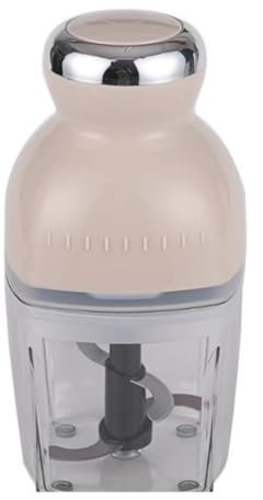 TORR Tritacarne, Robot da Carne Design Ergonomico ABS Acciaio Inossidabile capacità 500 Ml per Cucina per Uso Domestico Spina Europea Bianca