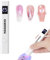 Hasakhi Handheld UV Light for Gel Nails Mini Nail Dryer for Gel Polish Nail Glue Cordless Gel X Nail Lamp Rechargeable with LCD Display Nail Polish Curing Lamps for Home DIY Manicure Nail