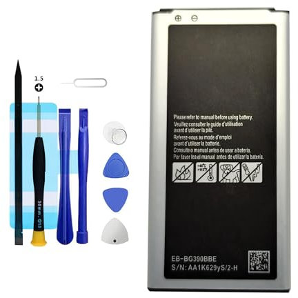Vvuilsty EB-BG390BBE - Batteria di ricambio per Galaxy Xcover 4, ricaricabile a 0 cicli, compatibile con Samsung Galaxy Xcover 4 con kit di riparazione