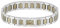 Lacoste Gliederarmband für Herren Kollektion METROPOLE aus Edelstahl und khaki-plattiertem Stahl - 2040419