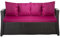 Setgarden® Bankauflage - Outdoor sitzkissen für Gartenbank für polyrattan- Polster Auflage Outdoor - Bankpolster Auflage für Hollywoodschaukel Rattan Sitzbank (Rosa, 180x60x50cm)