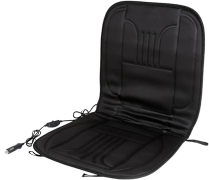 BURI Sitzheizung Auto Heizkissen, Autositzheizung Auflage 12v mit 2 Heizstufen - Universal Auto Sitzauflage, Schnellaufheizung Heizmatte mit Zigarettenanzünder
