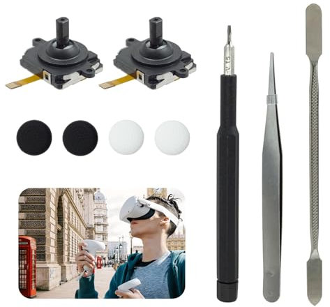 Joystick Replacement Kit for Oculus Quest 2 Controller, Repair Kit for Meta Quest 2 Controller Replacement Joystick Analog Thumb Stick Repair Kit for Oculus Quest 2 Accessories