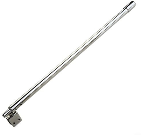 Barra de soporte para mampara de ducha, barra de soporte de puerta de vidrio de ducha de acero inoxidable, brazo de soporte telescópico ajustable de 400 a 600 mm para baño (plano)