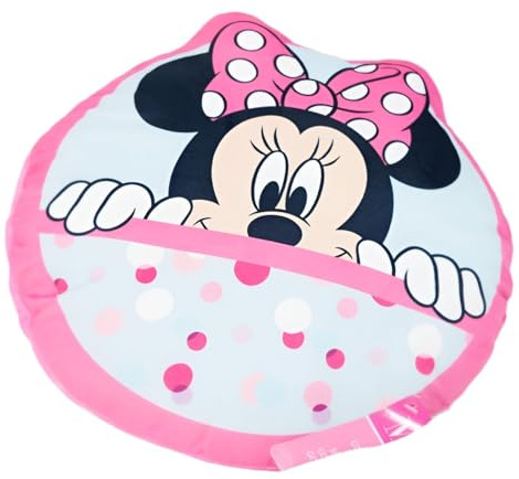 Aymax Disney Minnie Maus 3D Kissen 32x32x5 cm – Niedliches Dekokissen für Kinderzimmer & Sofa – Kuscheliges Kissen aus Polyester – Offizielles Lizenzprodukt