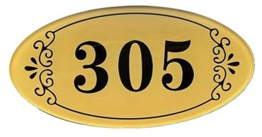 1pc Moderne Acrylique Numéro De Maison Signes Bureau Vitrine Porte Plaques Drapeau Boutique Enseigne Studio Salon(1 pc)