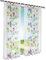 BAILEY JO 1er-Pack Gardinen mit Frisch Vögel und Blumen Design Vorhang Transparent Voile Vorhänge