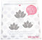 GLITZER Bügelbild 3 Stk Lotusblüten 4,5 cm Yoga Aufbügler Applikationen Bügelsticker für Stoffe Textilien Kinder zum Aufbügeln Flicken, Farbe:Glitzer silber