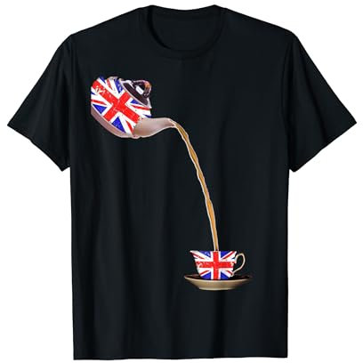 Union Jack - Flag of the United Kingdom Teapot and Teacup T-Shirt