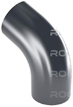 Fallrohrbogen 60° farbig von Roofart 87 mm Rohr (anthrazit 7016)