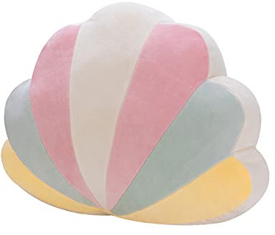 ikasus Weich Plüsch Kissen Rosa Muschel Kissen Dekorative Kissen Plüsch Stofftier Zierkissen für Kinder Fotografie Requisiten Hintergrund,Sofa Rückenkissen,Hausdekoration
