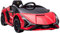 HOMCOM Kinder Elektroauto 12V 2 Fahrmodi Lamborghini SIAN SUV-Auto-Spielzeug Elektrofahrzeug mit Fernbedienung Musik(MP3/USB) Licht 3-5 Jahre Metall Rot 108 x 62 x 40 cm