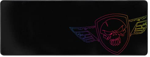 Spirit Of Gamer – Grand Tapis de Souris Gamer - Series DARSKULL XXL Noir - Surface en Tissu avec Bord Cousus – Base Antidérapante en Caoutchouc – Compatible pour Clavier/Souris – Dim : 80x30x0.5 cm