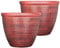 SG Traders 2 X Large Plastic Round Cromarty Plant Pot Flower Pot Planter Garden Decoration Copper 40cm Plant Pot Outdoor Flower Pots Outside Garden Planters Outdoor With Drainage Holes