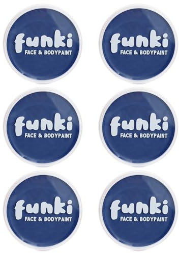 Lot de 6 peintures à l'huile bleue pour le visage et le corps – Parfait pour une variété d'événements déguisés