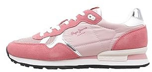 Pepe Jeans Femme Brit Heritage W Basket, Rose, 39 EU
