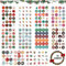 Aufkleber Weihnachten, 10 x 24 Weihnachtssticker Aufkleber Set,Weihnachtskalender Zahlenaufkleber Zahlen Aufkleber Sticker 1-24 Für Kalender zum Selber Basteln für Weihnachten,Nummern Papiertüten