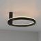s.luce Ring Air LED Deckenleuchte Deckenlampe Wohnzimmerlampe Dimmbar, Farbe Schwarz