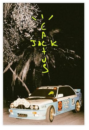 VesFy Travis Scott Poster sur toile Cactus Jack Jackboys - Décoration de chambre à coucher - Paysage sportif - Décoration de bureau - Cadeau sans cadre - 50 x 75 cm