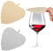 OLYCRAFT 4Pcs 2 Colors Leaf Stainless Steel Wine Glass Cover Hollow Leaf Wine Glass Lid Mesh Ventilated Leaf Cover Keeps Debris Insects Out Cup Wine Glass Cover for Beverage Cover Outdoors Ventilation
